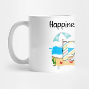 Happiness Is Being A Bu Summer Beach Happy Mother's Day Mug
